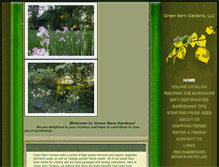 Tablet Screenshot of greenbarngardens.com